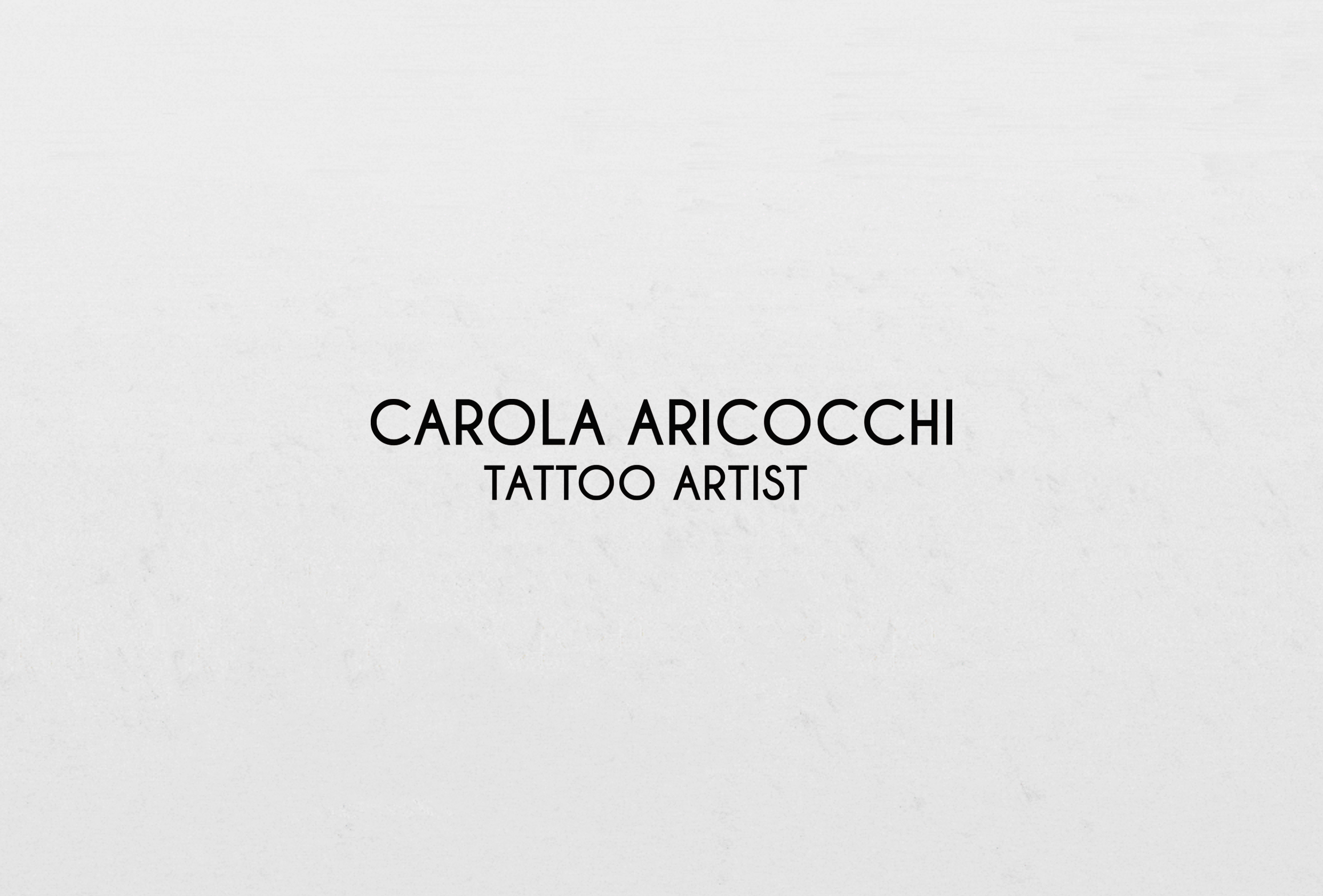 Tatuadora Carola Aricocchi